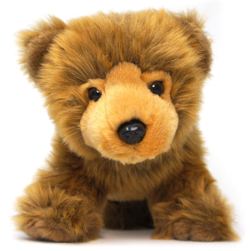 Tigerhart Borya The Baby Brown Grizzly Bear - 9 Inch Realistic Looking Stuffed Animal Plush
