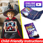 Magic Tricks Kit, 100+ Magic Tricks For Kids Age 6 7 8 9 10 11 12, Magician Costume For Pretend Play With Magic Props & Instruct
