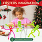Christmas Led Pop Tubes Sensory Toys,4 Pcs Christmas Fidget Toys For Kids Toddler With Adhd Or Autism,Shape Changing Telescopic