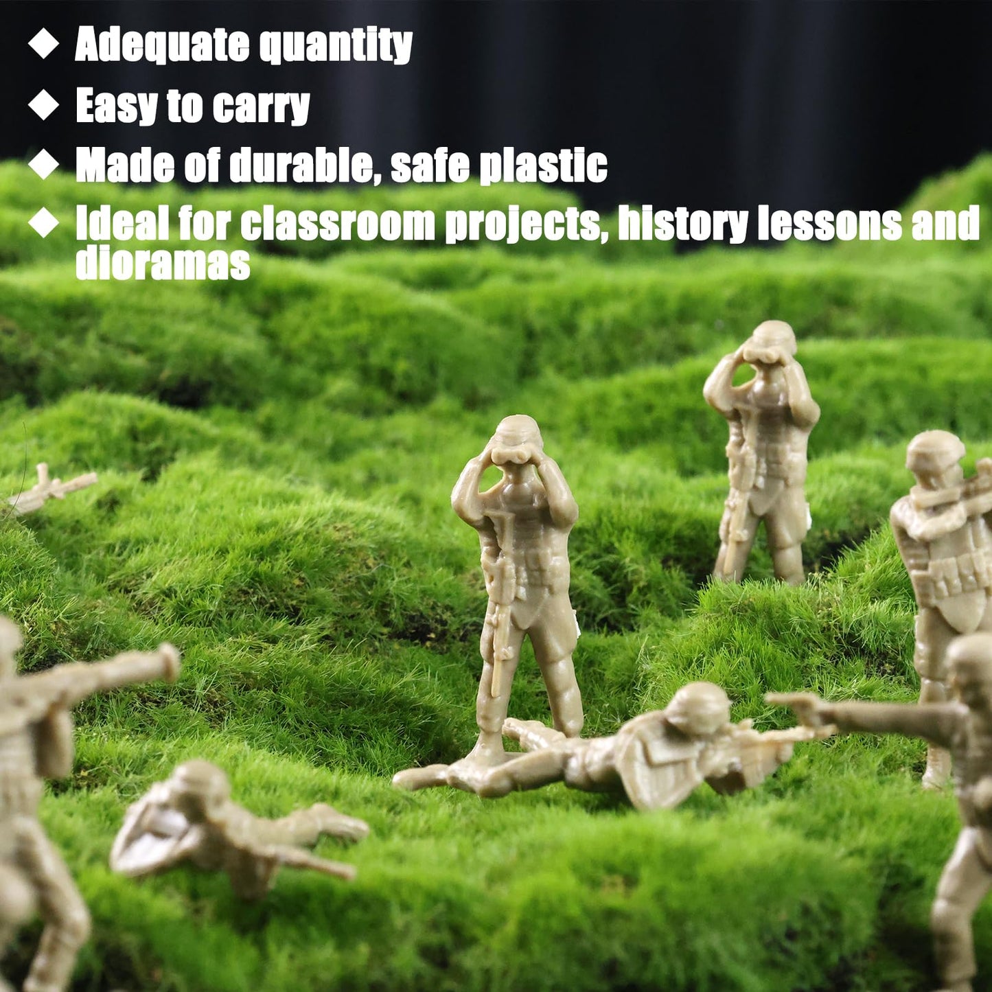 Lovestown 100Pcs Army Men Toy Soldiers, Plastic Soldier Figures Green Yellow Army Men Playset Multiple Poses For Boys Birthday Gift