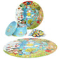 boppi Seasons Round Jigsaw Puzzle - 150 Pieces, 58cm Diameter, Recycled Card, Spring Summer Autumn Winter for Kids Ages 5-8
