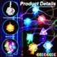 Wettarn 10 ft LED Dice String Lights Dice Lights LED Dice Light up Dice Indoor String Lights Bedroom Extendable for Indoor, Outd