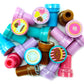 TINYMILLS 24 Pcs Donuts Stampers for Kids Donut Party Favors Goodie Bag Stuffers Pinata Fillers Classroom Rewards Carnival Prize