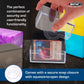 Bcw Prism Deck Case - Polished - Ultra Violet - 1 Ct | Secure Snap Closure Card Deck Case | Fits 100 Double-Sleeved Cards | Trad