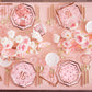 Rose Gold & Pink Sweet 16 Birthday Bundle: Party Supplies Set With Paper Plates, Napkins, Cups, Tablecloth & Banner - Sweet Sixt