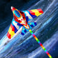 Hengda Kite Spaceship Kite Airplane Kite For Kids Beginners And Adults Easy To Carry And Assemble Suitable For Outdoor Activitie