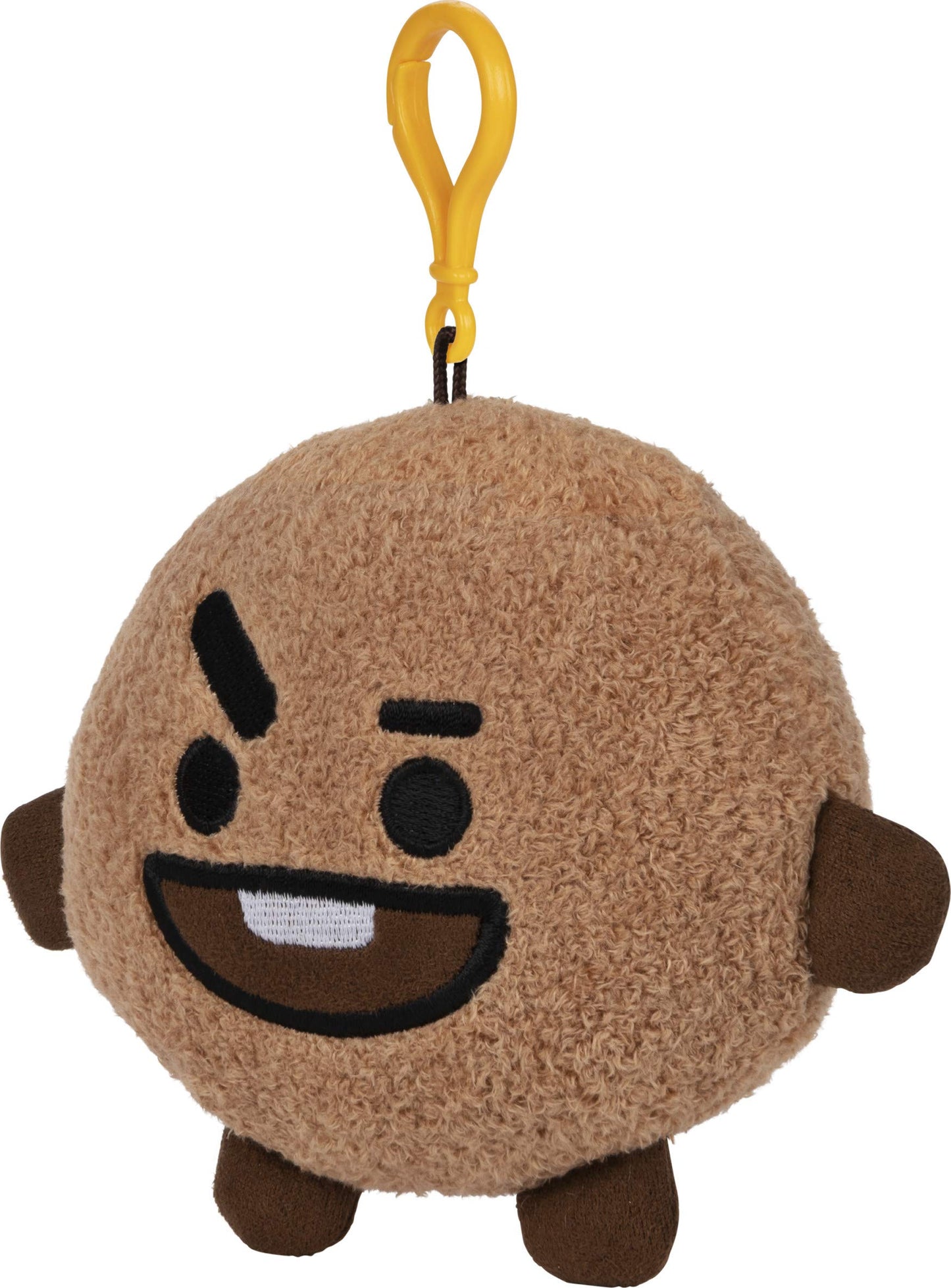 Gund Line Friends Bt21 Shooky Backpack Clip Plush, 4'