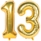 40 Inch Gold Number Balloons Helium Foil Mylar Balloon Birthday Party Banquet Decoration 13
