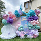 Mermaid Balloon Arch Kit, Pink Purple Mermaid Tail Arch Party Supplies With Star Tail Foil Balloons For Mermaid Theme Baby Showe