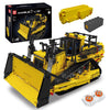 Mould King RC Bulldozer Building Set, 1508 Pieces, APP Control, Yellow, Model WX15084-LZUSNEW, Plastic Construction Vehicle for Adults