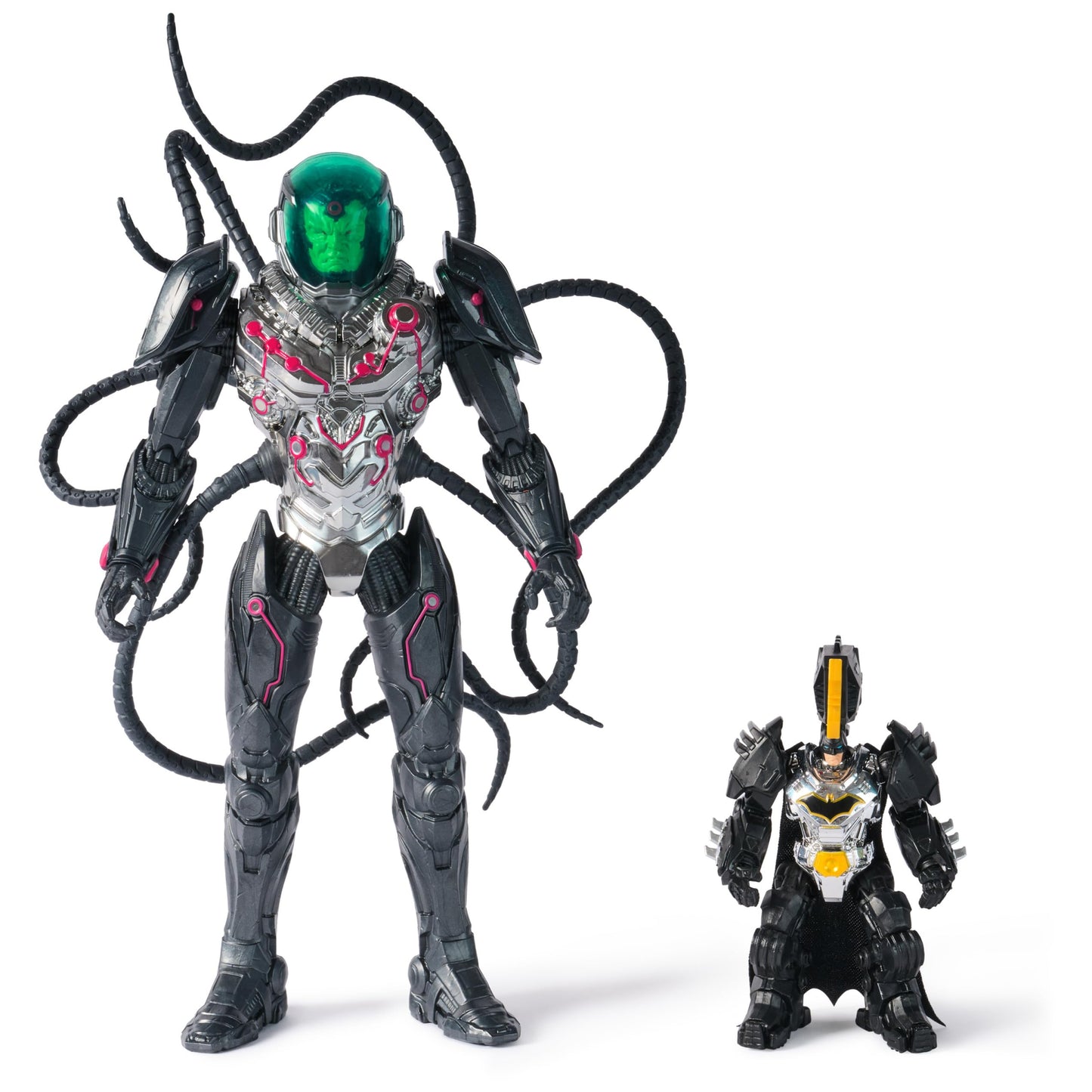 DC Comics  Metal Force Brainiac vs. Batman Action Figure Pack  12-Inch Extra Large Brainiac  limited availability 4-inch Batman  Includes Character Card  Kids Toys for Boys and Girls Ages 4 and Up