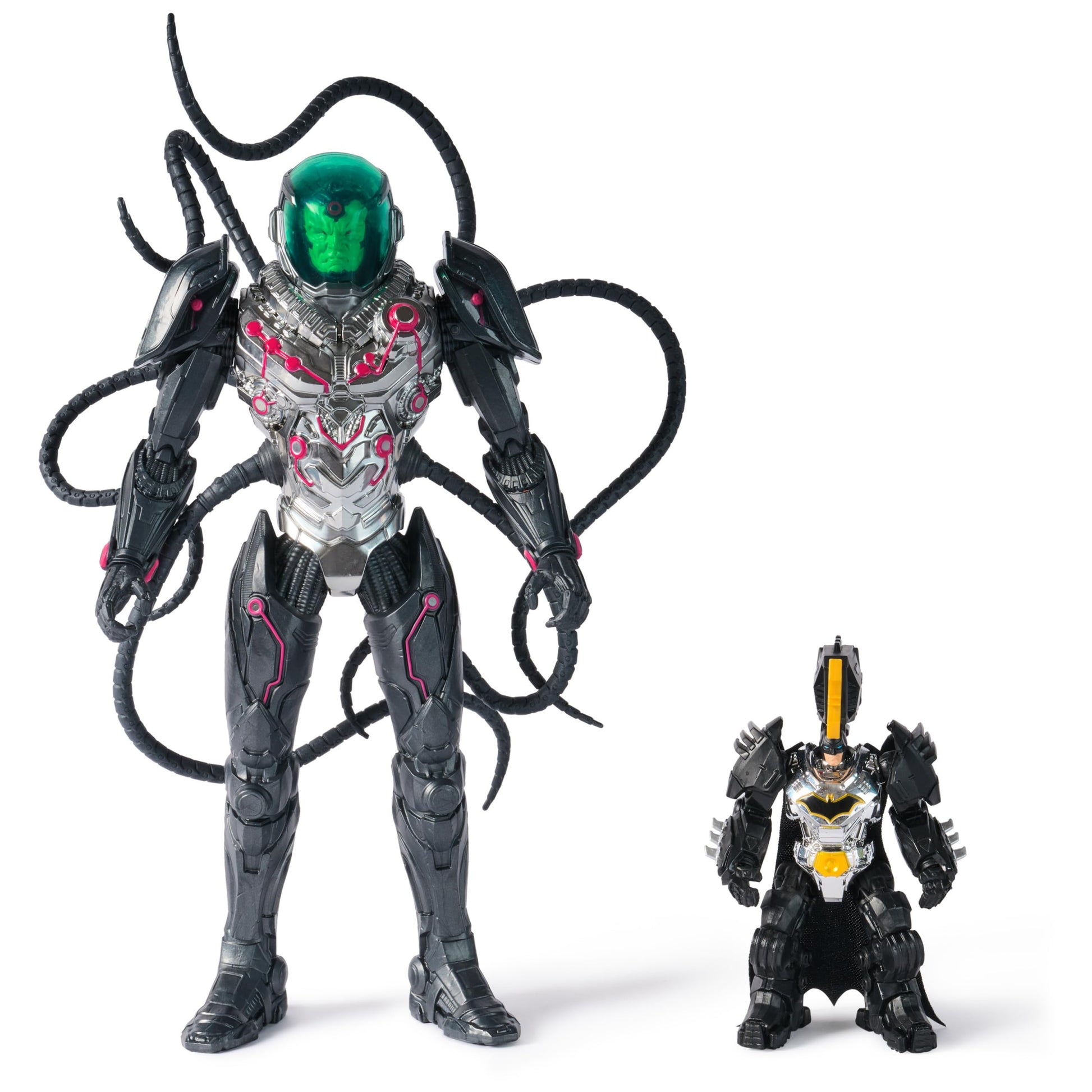 DC Comics  Metal Force Brainiac vs. Batman Action Figure Pack  12-Inch Extra Large Brainiac  limited availability 4-inch Batman  Includes Character Card  Kids Toys for Boys and Girls Ages 4 and Up