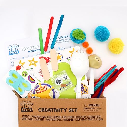 Disney Toy Story 4 Creativity Set, 1pk, Foam/Wood/Paper/Plastic/Fabric, Forky Design