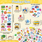 UPINS 12 Sheets Back to School 3D Cute Puffy Stickers - First Day of School Teacher Foam Stickers - Welcome Back Gifts for Stude