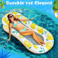Briwooody 2 Pcs Inflatable Pool Float Mat Pool Floaties Rafts with Headrest Loungers Sun Tanning Floaty for mature-themed Cool Water Hck Chair for Summer Swimming Pool Lake Beach Party Toys (Net)