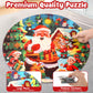 Jigsaw Floor Puzzles For Kids Games - Christmas 70 Pieces Large Toddler Puzzles For Girls Boys Ages 3 4 5 6 7 8 Years Old - Educ