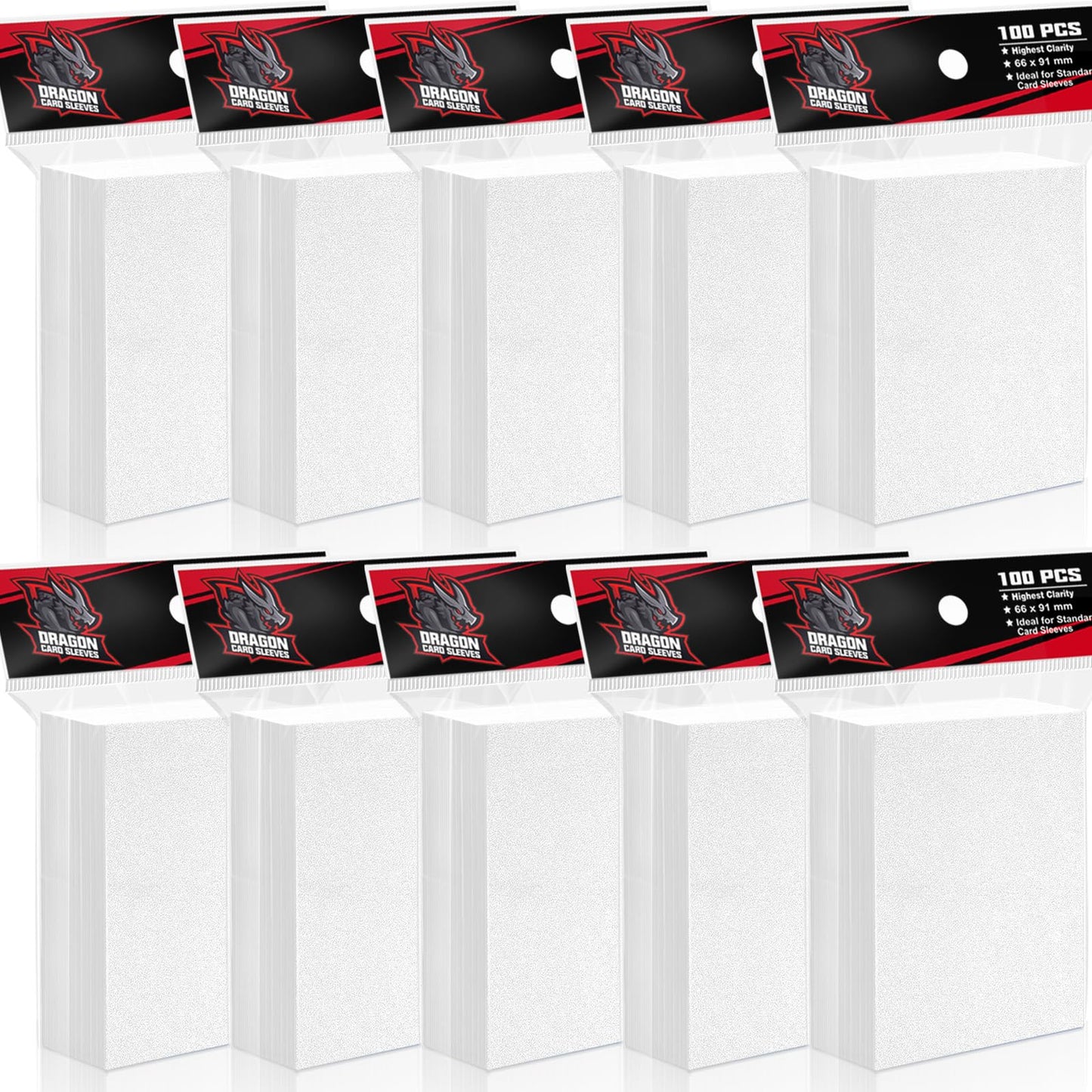 Vkshop 1000 Pack Trading Card Sleeves Protector For Mtg Card Sleeves,Soft Penny Plastic Card Holders Fit For Baseball Cards Spor