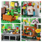 Flower House Building Set, Garden House Building Toy With Led Light, Creative Building Playset, Build A Greenhouse Model, Great Gift For Friends Or Girls (597 Pieces)