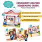 SPARK INNOVATIONS Kids Story Cards Sequence Game Large Storytelling and Sequencing Cards. Community Helper Stories for Sentence