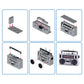 Max Build More Retro Building Bricks - Cassette Radio Model 83185D, 4.53" Plastic Set for Teens, Adults & Collectors