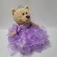 Kinnex Collections Since 1997 20'' Quince Anos Quinceanera Last Doll Teddy Bear With Dress (Centerpiece) ~ Arc16832-5R (Lavender