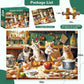 Puzzles For Kids Ages 4-8,100 Piece Puzzles Kids Puzzles Ages 4-6 6-8 8-10 Cat Cooking Puzzles Animal Jigsaw Puzzle Toys Educational Puzzle Birthday Gifts For Girls And Boys