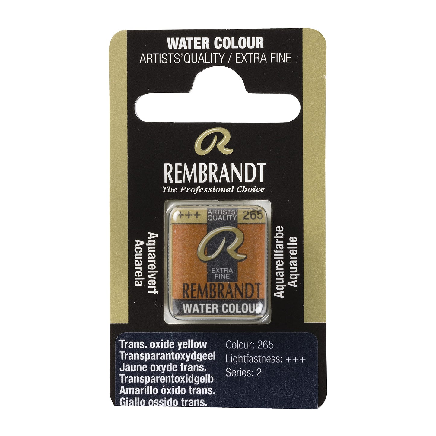 Rembrandt Watercolour Pan Transparent oxide yellow 265 (05862651)