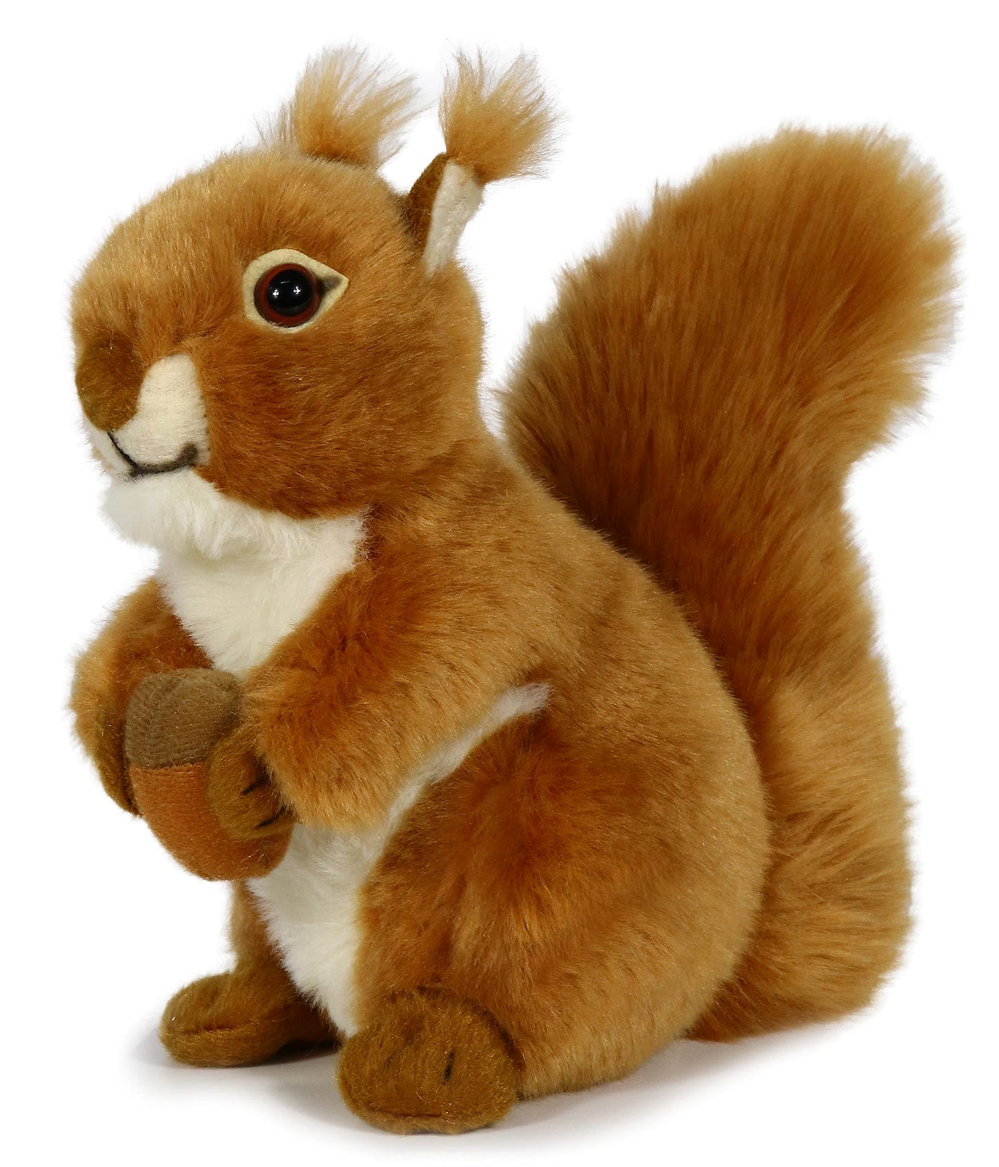 Ice King Bear Reaistic Red Squirrel Stuffed Animal Plush Toy (With Nut)