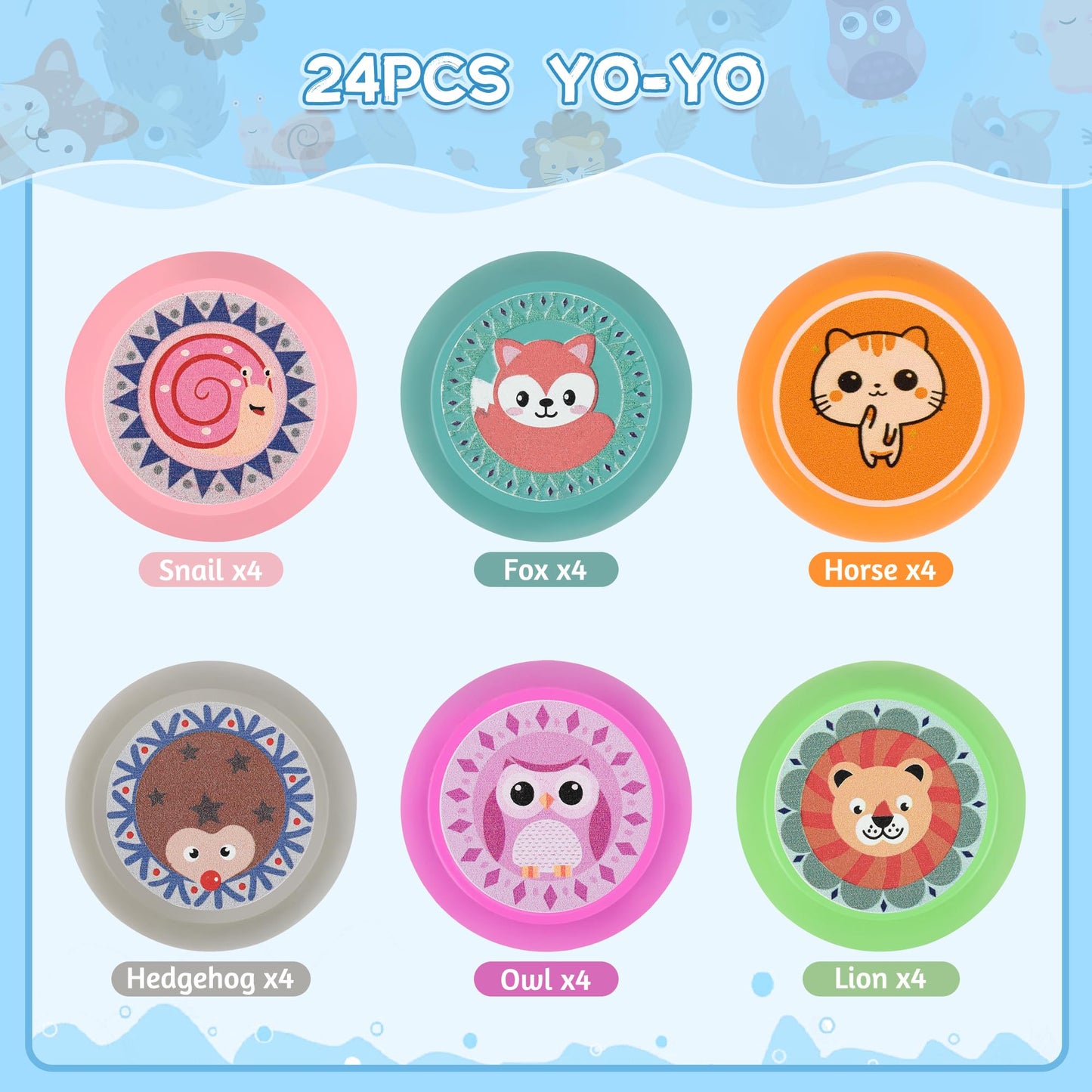 24 Pcs Yoyo Party Favors Classroom Must Haves Birthday Goodie Bag Stuffers Pinata Return Gifts