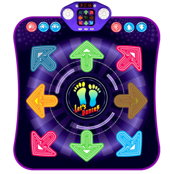 Dance Mat For 3-12 Year Old Girls & Boys - Birthday Gifts For 4 5 6 7 8 Year Old Girl - Girl Toys For Ages 4-5 6-7 - Electronic