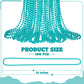 100 PCS Lakeblue Beads Necklaces, 33'' Round Beads Bulk, Mardi Gras Parade Accessories, Costume Necklaces for Parade Throws Acce
