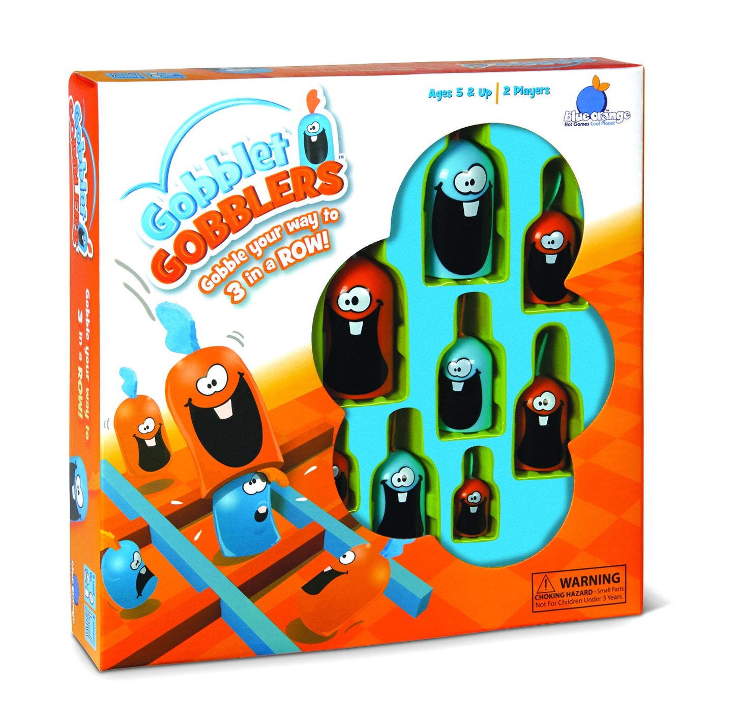 Gobblet Gobblers Tic Tac Toe 2 Players Fun Strategy Board Game - Award Winning Kids And Family Friendly Educational Board Game By Blue Orange Games- Ages 5+ (105)