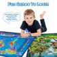 Bilingual Interactive Kids Talking World Map & Dinosaur Poster for Kids Learning and Educational Toys, Talking Educational Toys