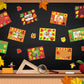 Chiazllta 30 Packs Fall Picture Frame Craft Kits For Kids, Thanksgiving Diy Pumpkin Maple Leaf Turkey Craft Autumn Holiday Art F