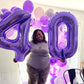 8Th Birthday Number Balloons For Kids, Self Inflating 40 Inch Purple Foil 8 Balllon, Large Number 8 Balloons For Girls 8 Years O