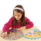 Melissa & Doug Stained Glass Craft Kit, Mermaids - 140+ Stickers, Multi-color, 14.5x13.5x0.6 inches, Ages 5+