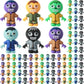 VioraWhite 100 Pcs Mini Zombies Figurines Halloween Tiny Zombies Action Figures to Hide and Seek Little Statue for Halloween Par