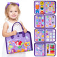Hahaland Busy Board Montessori Toys - 3 Year Old Girl Gifts Bithday Gift Ideas - 7 In 1 Preschool Learning Activities - Christmas Toddler Stocking Stuffers Gifts