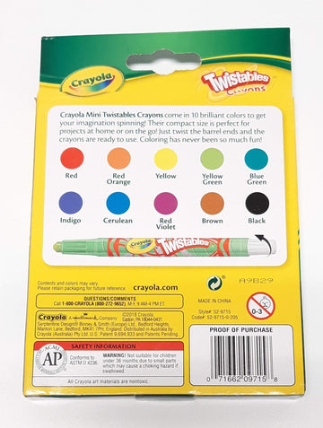 Crayola Twistables Crayons, 10ct - 1 Pack