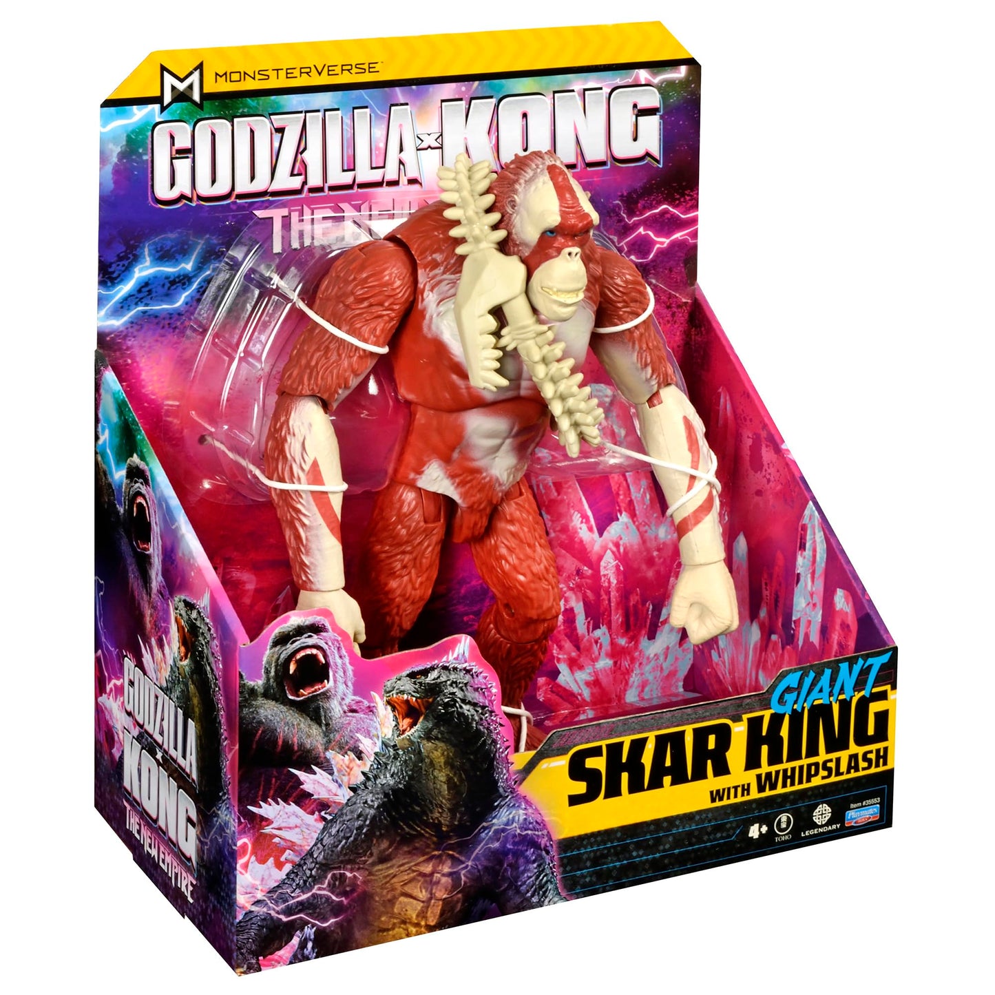 MonsterVerse Godzilla x Kong Skar King Figure, 28 cm, Articulated, Plastic, Multicoloured, For Children 4 Years and Up, Model MN3003