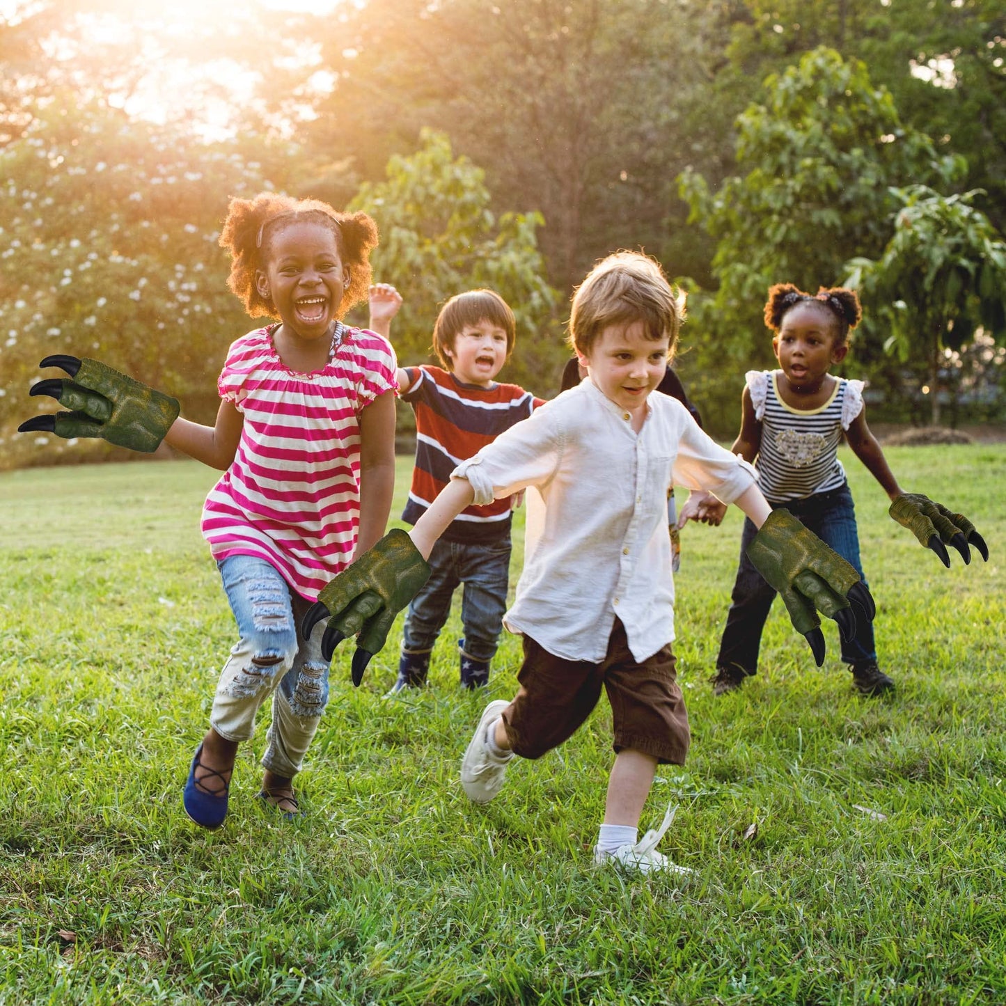 Dr Dingus Dinosaur Hand Puppets (Dinosaur Claws - Pair) Fun And Realistic Design - Ideal For Puppet Show, Gag Present, Kids Toy