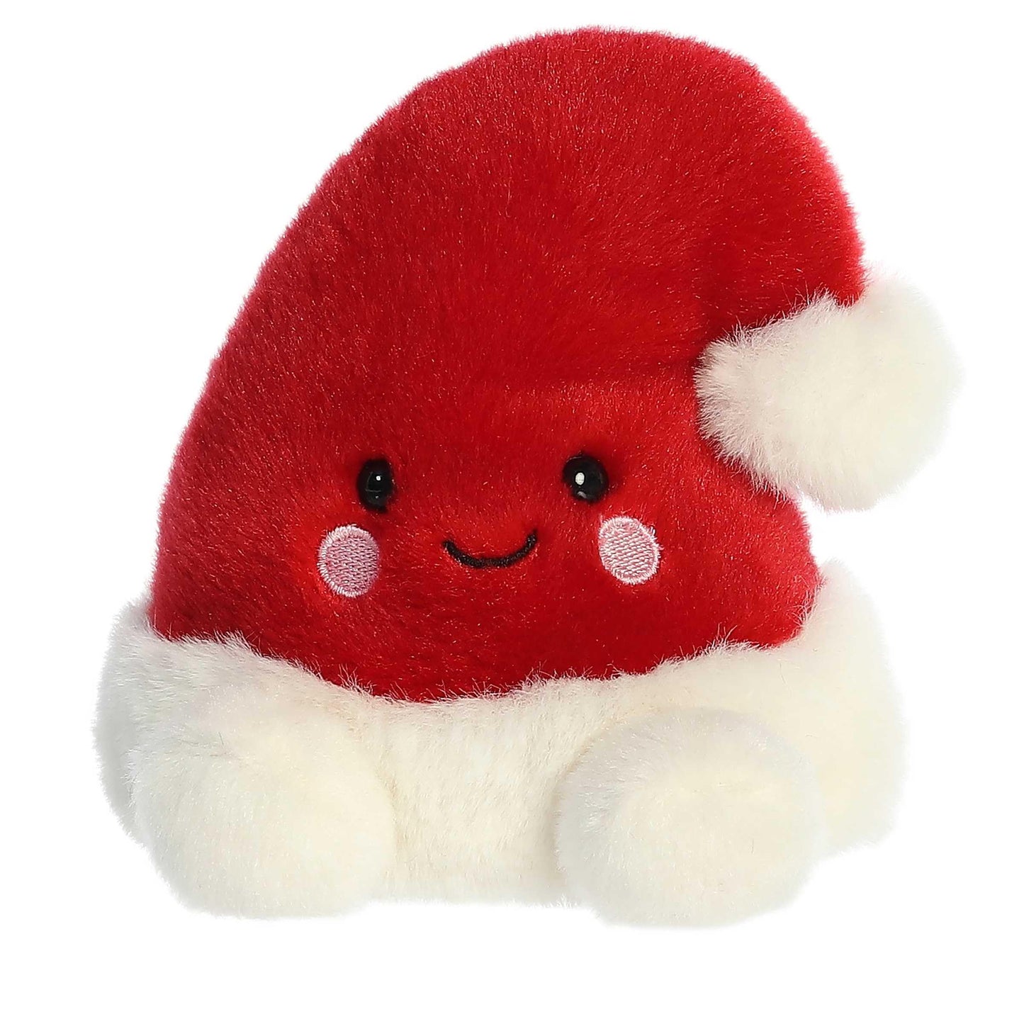Aurora Festive Palm Pals Topper Santa Hat Stuffed Animal - Pocket-Sized Play - Collectable Fun - Red 5 Inches