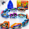Toddler Boy Toys: 11 Magnetic Train Car Set, Spider Toys For Boys 2 3 4 Wooden Toys For Toddlers Montessori Toys Superhero Toys