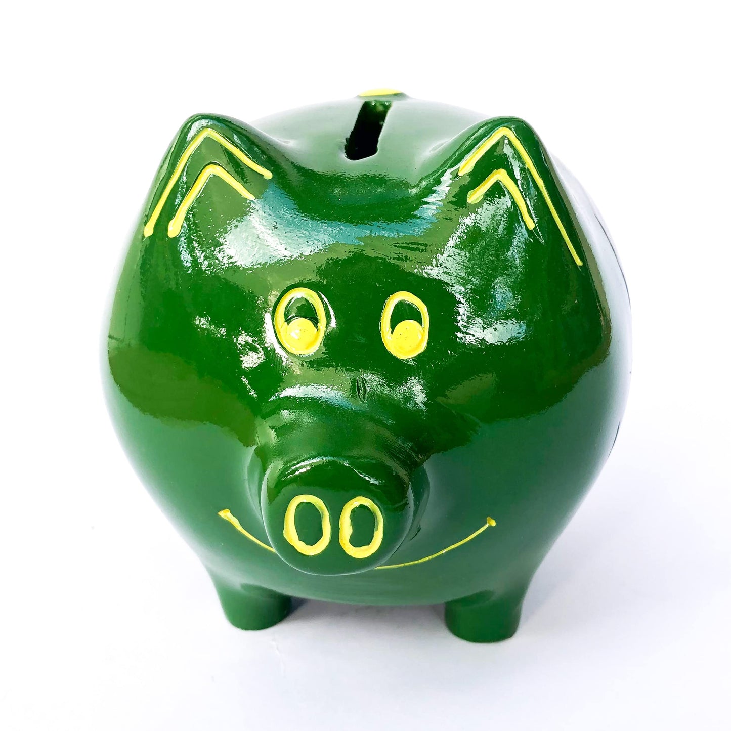 Official Licensed John Deere Green Pig Savings Bank 6921 - Medium Sized, Polyresin Piggy Bank