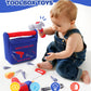 Jollybaby Soft Kid Tool Box Set - Montessori Construction Toy - Child-size - Blue - Model WLTH8176J-2