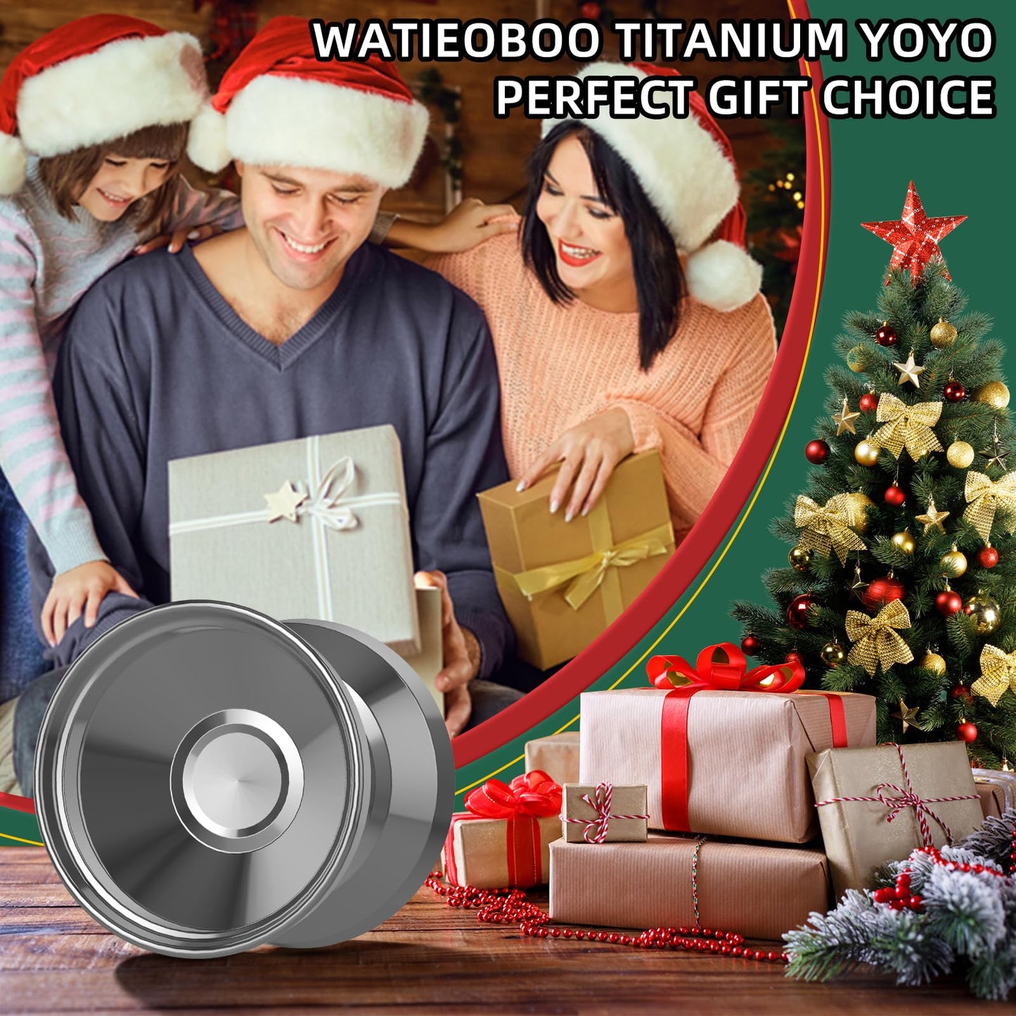 Watieoboo Titanium Yoyo Professional Unresponsive Yoyo For Adults Kids, Trick Yoyo For Advanced Players With 10 Yo-Yo Strings An