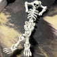 QWZFirst T13 Skeleton Action Figure  Movable Articulated Human Skeleton  5.12-in Action Figure Wearing Multiple Sets of   Can Be Painted  Suitable for Collectors As Desktop Decorations (1pcs)