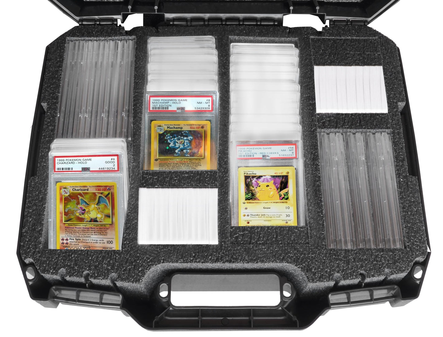 Case Club 84 Graded Card Slab Carrying Case Fits Psa Bgs Fgs & Sgc Graded Slabs - Sports & Trading Collector Storage Box Fits Pokemon Mtg Baseball- Travel Holder For Graded Slabs Sleeves & Loose Cards