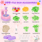 GirlsHome 300+PCS Fabric Flower Bouquets Toys, DIY Flower Crafts Kits for Kids, Arts and Crafts for Kids Ages 6-8 Girls, Flower