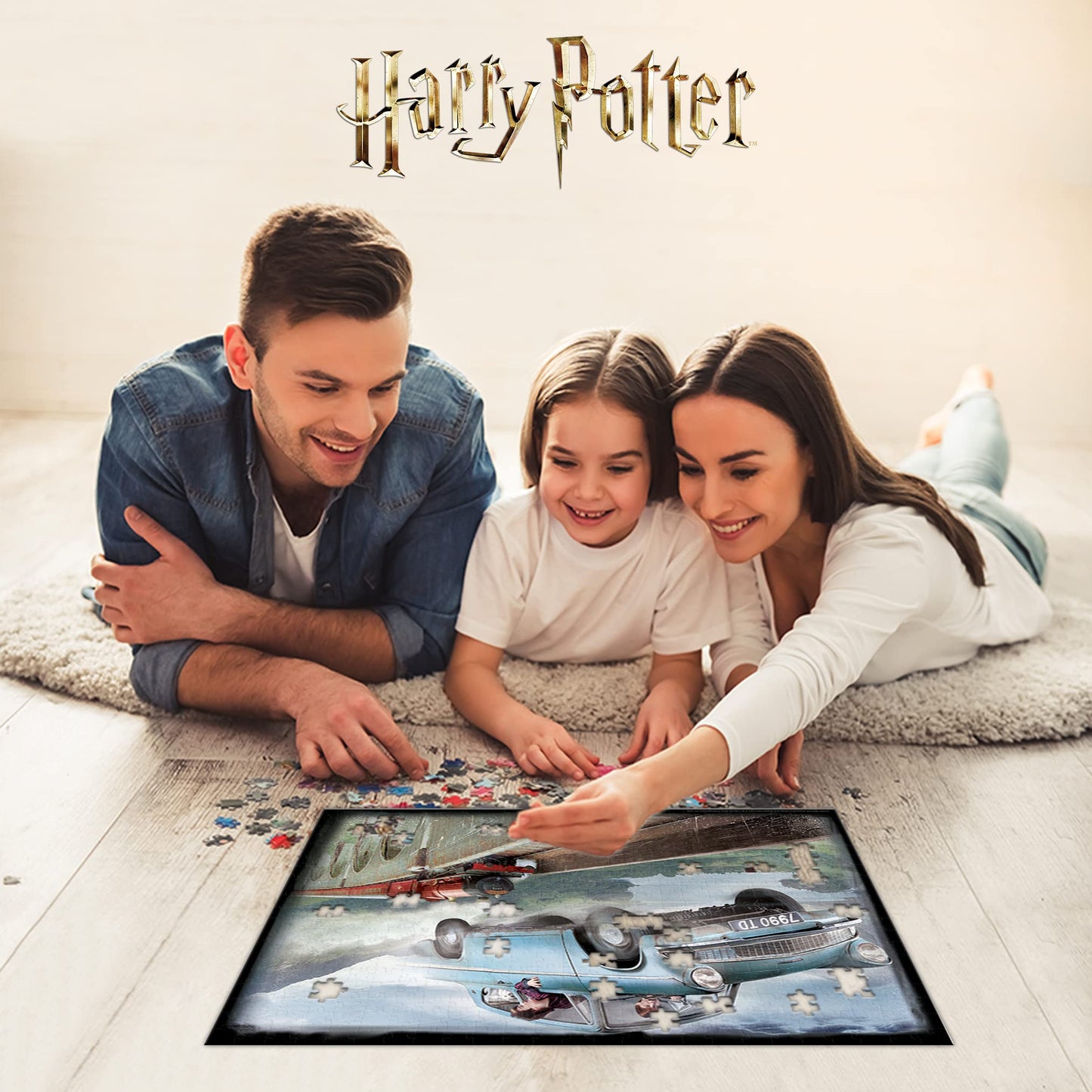 Harry Potter Hp32512 Rd-Rs263002 Ron 3D Effect 500 Piece Ford Anglia Puzzle, Colour, 61Cm X 46Cm